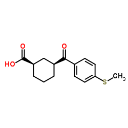 (1R,3S)-3-[4-(Methylsulfanyl)benzoyl]cyclohexanecarboxylic acid图片