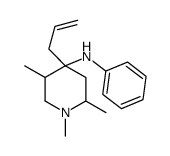 1,2,5-trimethyl-N-phenyl-4-prop-2-enylpiperidin-4-amine结构式