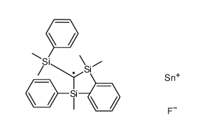 [bis[dimethyl(phenyl)silyl]-[fluoro(dimethyl)stannyl]methyl]-dimethyl-phenylsilane Structure