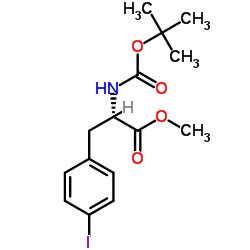 (S)-2-((叔丁氧基羰基)氨基)-3-(4-碘苯基)丙酸乙酯图片