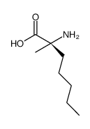 Heptanoic acid, 2-amino-2-methyl-, (2S)- (9CI) Structure