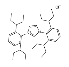 1,3-Bis(2,6-di(pentan-3-yl)phenyl)-1H-imidazol-3-ium chloride structure