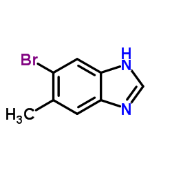 5-溴-6-甲基-1H-苯并咪唑结构式