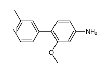 3-methoxy-4-(2-methylpyridin-4-yl)aniline结构式