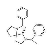 1-Benzyl-7-[(1R)-1-phenylethyl]-1,7-diazaspiro[4.4]nonan-6-one结构式