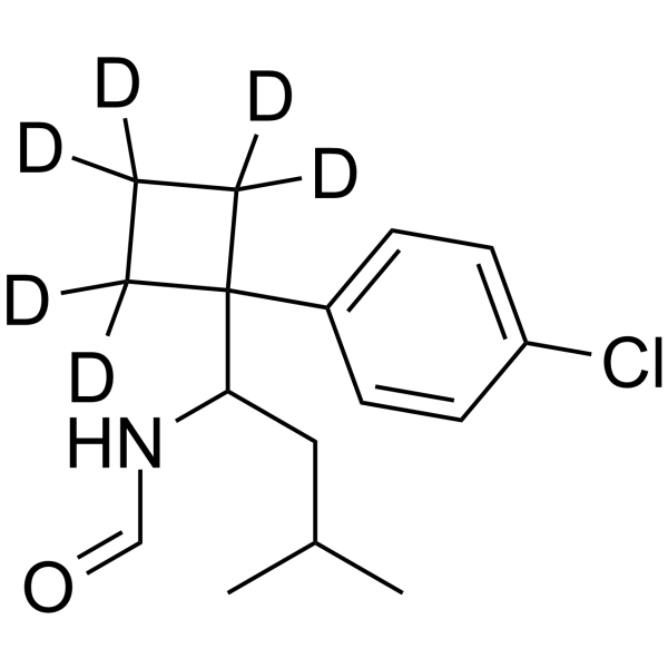 N-Formyl N,N-Didesmethyl Sibutramine-d6结构式
