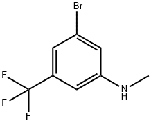 (3-Bromo-5-trifluoromethyl-phenyl)-methyl-amine Structure