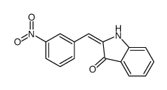 2-[(3-nitrophenyl)methylidene]-1H-indol-3-one结构式