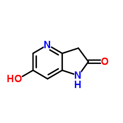 6-Hydroxy-1,3-dihydro-2H-pyrrolo[3,2-b]pyridin-2-one结构式