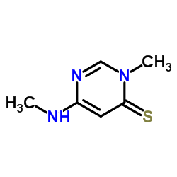 4(3H)-Pyrimidinethione,3-methyl-6-(methylamino)- Structure