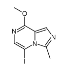 8-methoxy-5-iodo-3-methylimidazo[1,5-a]pyrazine结构式