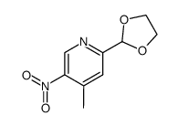 2-(1,3-dioxolan-2-yl)-4-methyl-5-nitropyridine Structure