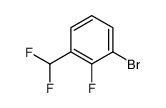 1-Bromo-3-(difluoromethyl)-2-fluorobenzene Structure