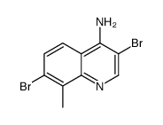 4-Amino-3,7-dibromo-8-methylquinoline结构式
