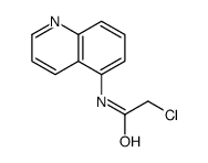 2-氯-N-(喹啉-5-基)乙酰胺结构式
