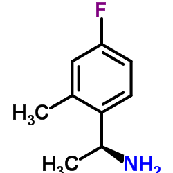 (1S)-1-(4-Fluoro-2-methylphenyl)ethanamine Structure