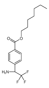 heptyl 4-[(1S)-1-amino-2,2,2-trifluoroethyl]benzoate Structure