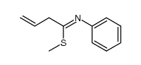 N-phenyl butene-3 imidothioate de methyle Structure
