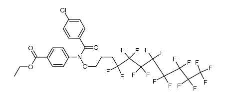 ethyl 4-[4-chloro-N-(3-perfluorooctylpropoxy)benzamido]benzoate结构式