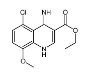 4-Amino-5-chloro-8-methoxyquinoline-3-carboxylic acid ethyl ester structure