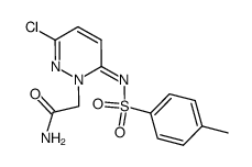 2-[(6Z)-3-chloro-6-{[(4-methylphenyl)sulfonyl]imino}pyridazin-1(6H)-yl]acetamide Structure