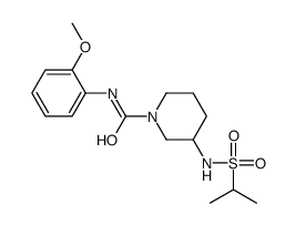 N-(2-methoxyphenyl)-3-(propan-2-ylsulfonylamino)piperidine-1-carboxamide Structure