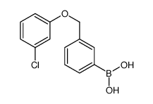 3-(3-氯苯氧基甲基)苯硼酸结构式