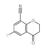 6-fluoro-4-oxo-2,3-dihydrochromene-8-carbonitrile Structure