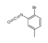 1-Bromo-2-isocyanato-4-methylbenzene结构式