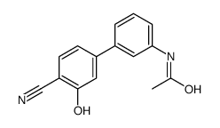 N-[3-(4-cyano-3-hydroxyphenyl)phenyl]acetamide结构式