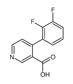 4-(2,3-difluorophenyl)pyridine-3-carboxylic acid Structure
