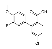 4-chloro-2-(3-fluoro-4-methoxyphenyl)benzoic acid结构式