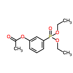 DIETHYL(3-ACETOXYPHENYL)PHOSPHONATE结构式