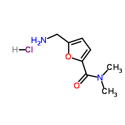 5-(Aminomethyl)-N,N-dimethyl-2-furamide hydrochloride (1:1) structure