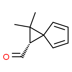 Spiro[2.4]hepta-4,6-diene-1-carboxaldehyde, 2,2-dimethyl-, (R)- (9CI) structure