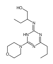 2-[(4-morpholin-4-yl-6-propyl-1,3,5-triazin-2-yl)amino]butan-1-ol Structure