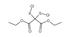 diethyl 2,2-bis(chlorothio)propanedioate Structure