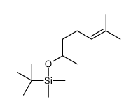 tert-butyl-dimethyl-(6-methylhept-5-en-2-yloxy)silane结构式
