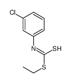 m-Chlorophenyldithiocarbamic acid ethyl ester structure
