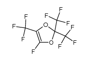 2,2,4-tris(trifluoromethyl)-5-fluoro-1,3-dioxole结构式