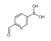 6-甲酰基吡啶-3-硼酸结构式