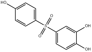 4-(4-hydroxyphenyl)sulfonylbenzene-1,2-diol结构式