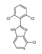 4-Chloro-2-(2,6-dichlorophenyl)-3H-imidazo[4,5-c]pyridine结构式