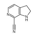 2,3-dihydro-1H-pyrrolo[2,3-c]pyridine-7-carbonitrile结构式