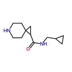 N-(Cyclopropylmethyl)-6-azaspiro[2.5]octane-1-carboxamide结构式