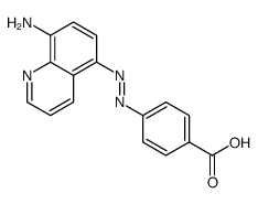 4-[(8-aminoquinolin-5-yl)diazenyl]benzoic acid Structure