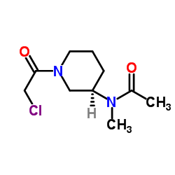 N-[(3R)-1-(Chloroacetyl)-3-piperidinyl]-N-methylacetamide结构式