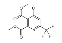 dimethyl 4-chloro-6-(trifluoromethyl)pyridine-2,3-dicarboxylate结构式