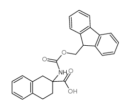 N-Fmoc-DL-2-氨基四氢萘-2-羧酸结构式