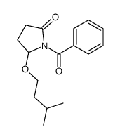 1-benzoyl-5-(3-methylbutoxy)pyrrolidin-2-one结构式